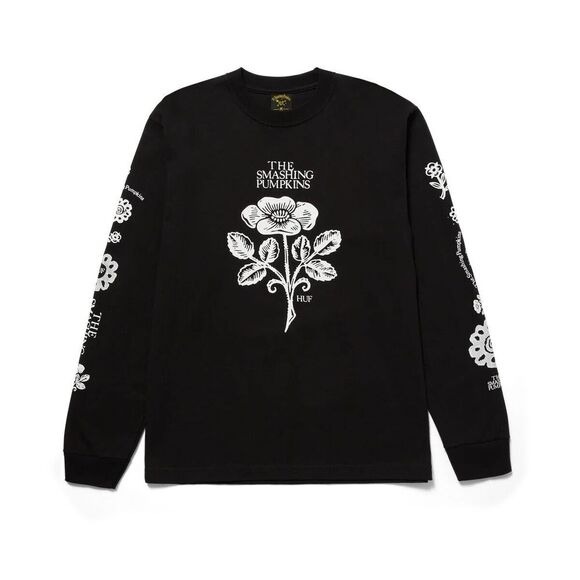 HUF x Smashing Pumpkins Jennifer Ever Long Sleeve T-Shirt Black M Medium NEW NWT - Picture 1 of 9